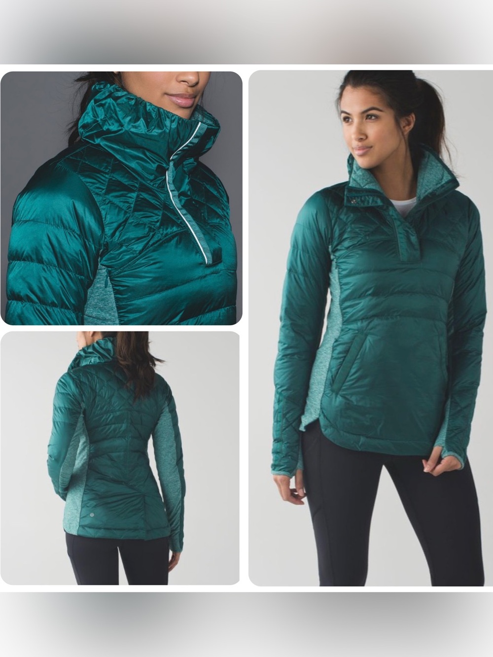 RARE* EUC Lululemon Down For A Run Pullover *Forage Teal (US 8)